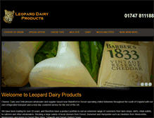 Tablet Screenshot of leoparddairyproducts.com